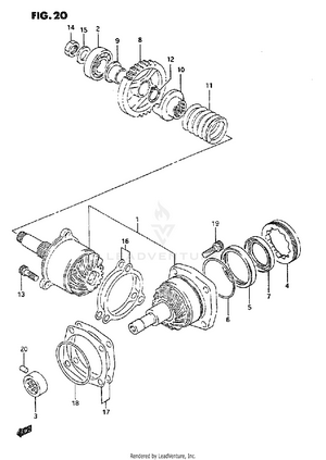 Secondary Drive Gear Schematic