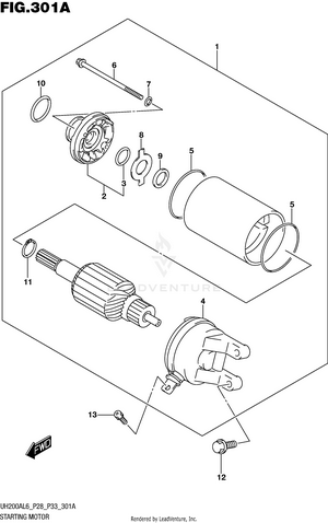 Starting Motor Schematic