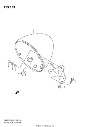 Headlamp Housing Schematic