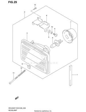 Headlamp (model Y/k1) Schematic