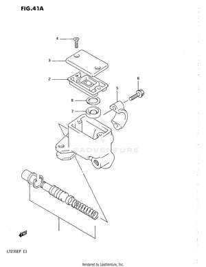 Front Master Cylinder (model M/n/p) Schematic