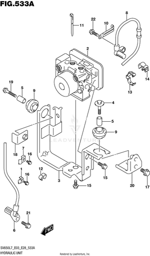 Hydraulic Unit (sv650al7 E28) Schematic