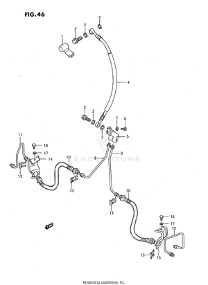 Front Brake Hose Schematic