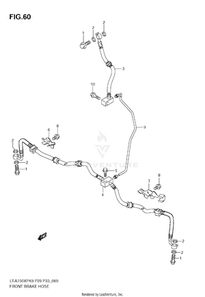 Front Brake Hose Schematic