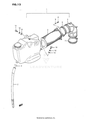 Air Cleaner (front) Schematic