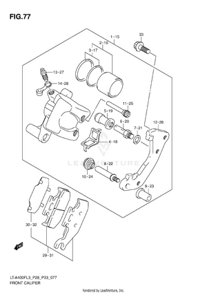 Front Caliper Schematic