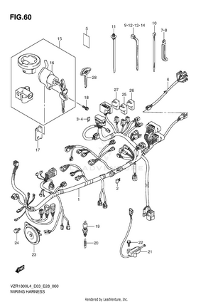 Wiring Harness (vzr1800l4 E03) Schematic