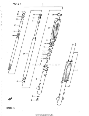 Front Fork Schematic