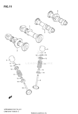 Camshaft - Valve Schematic