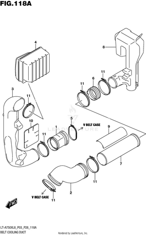 Belt Cooling Duct Schematic