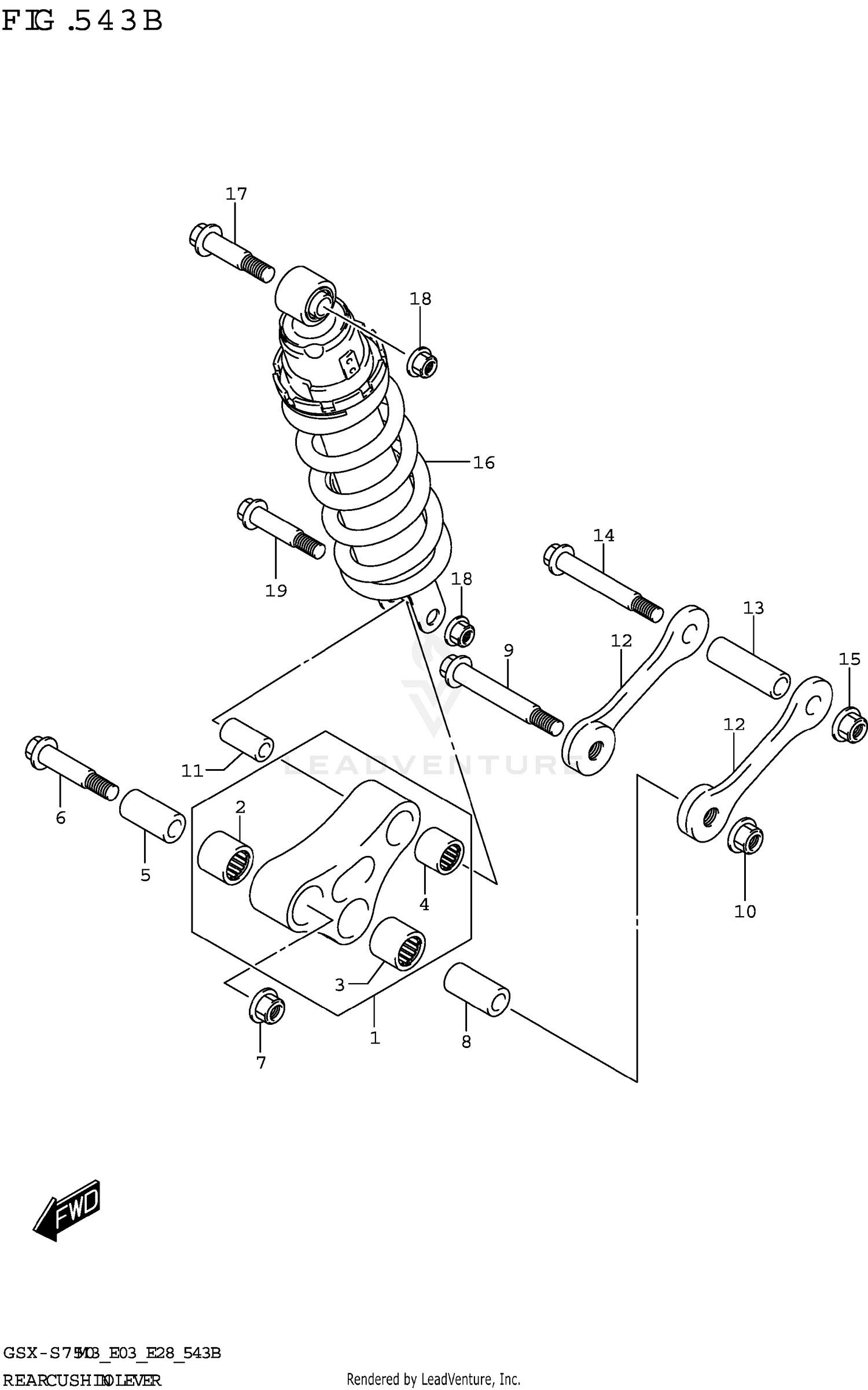 REAR CUSHION LEVER