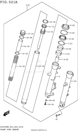 Front Fork Damper Schematic