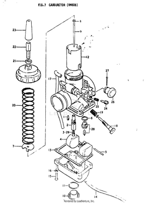 Carburetor (rm80b) Schematic