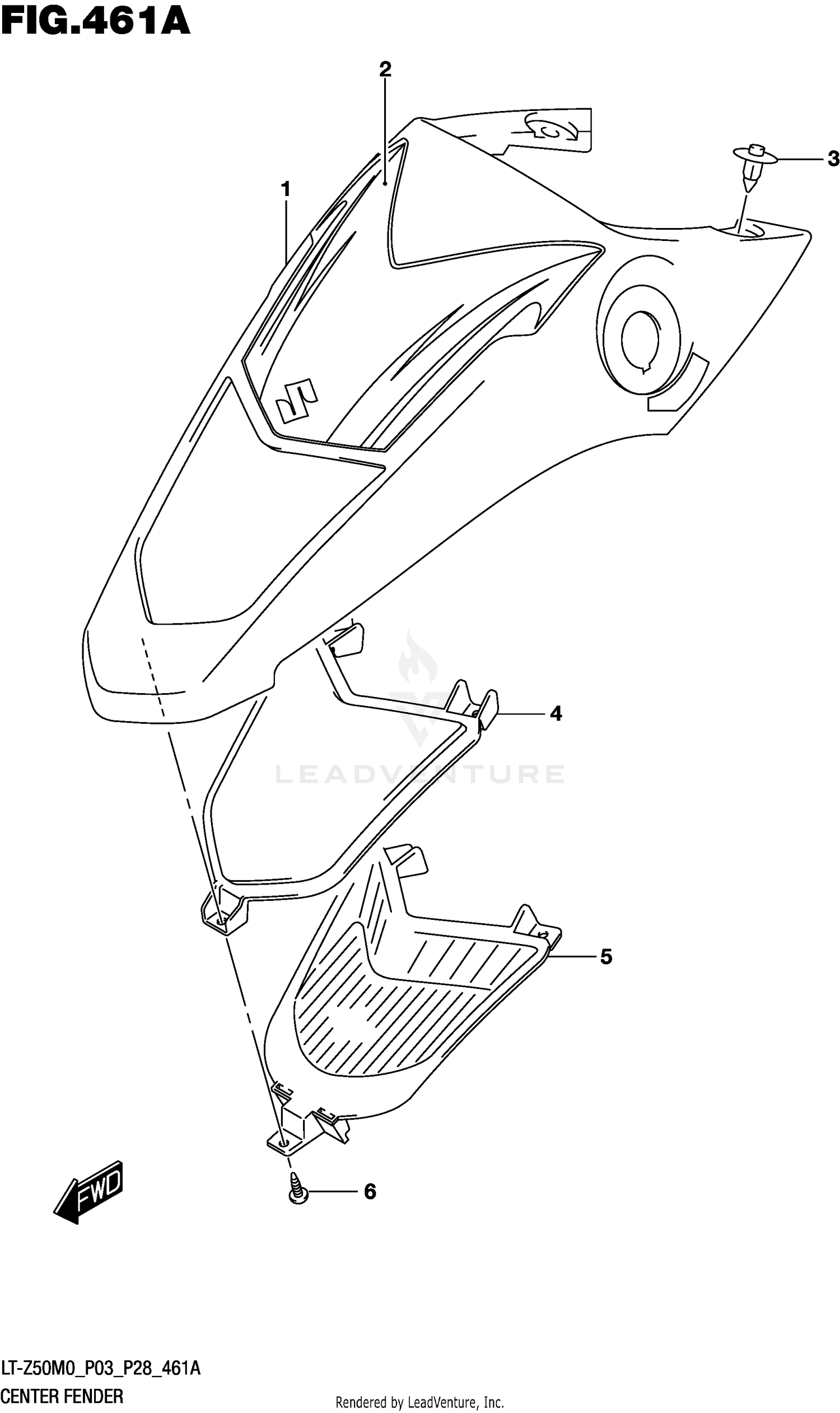 CENTER FENDER