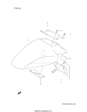Front Fender Schematic