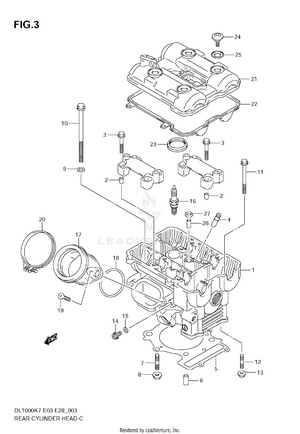 Rear Cylinder Head Schematic