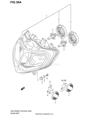 Headlamp (model K2/k3) Schematic
