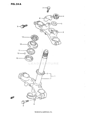 Steering Stem (k) Schematic