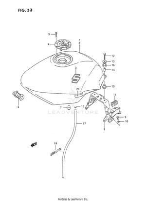 Fuel Tank (model J/k/l) Schematic