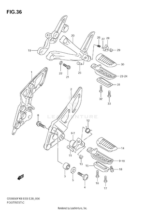 Footrest Schematic
