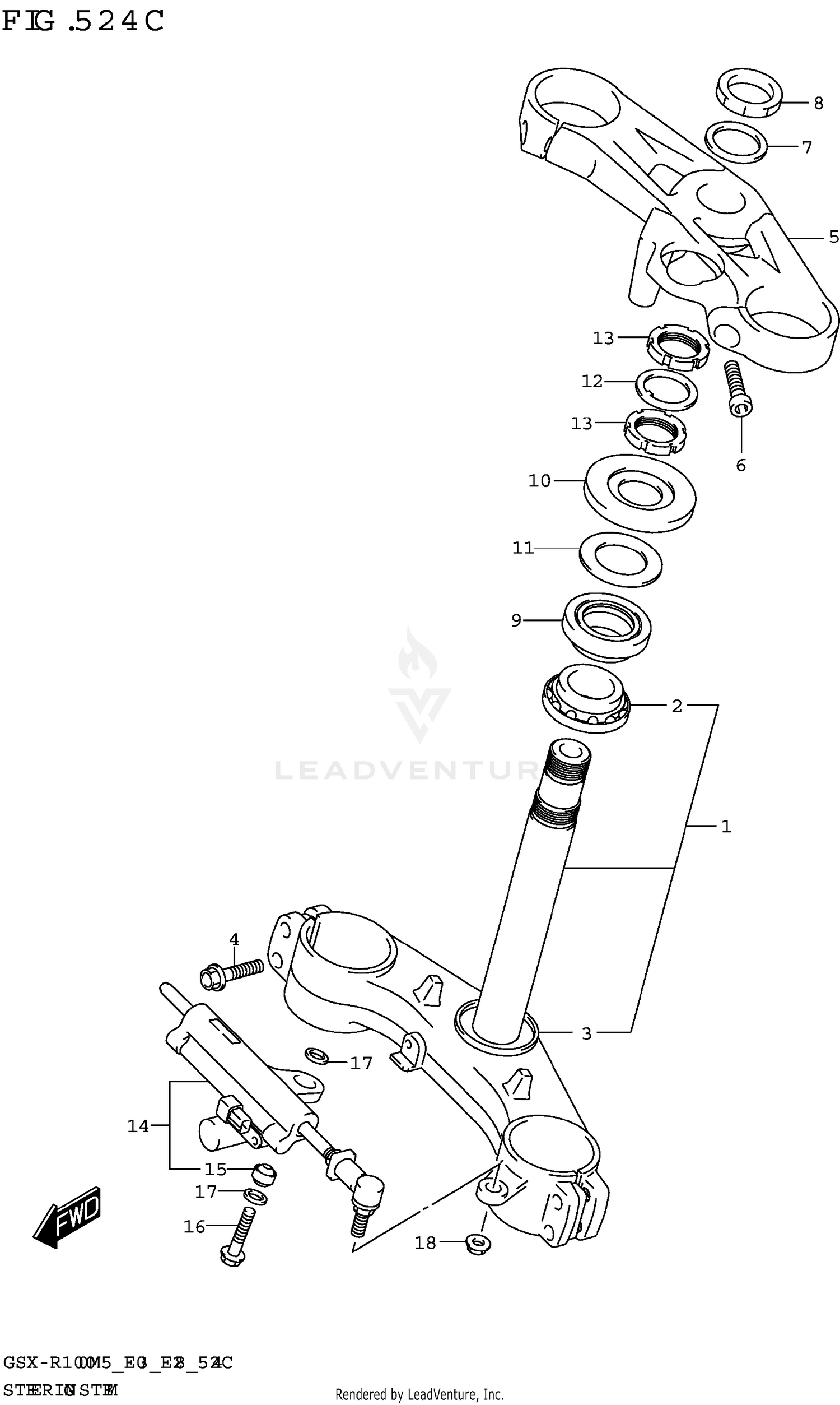 STEERING STEM (GSX-R1000RZA)
