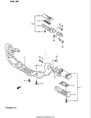 Footrest (model H) Schematic