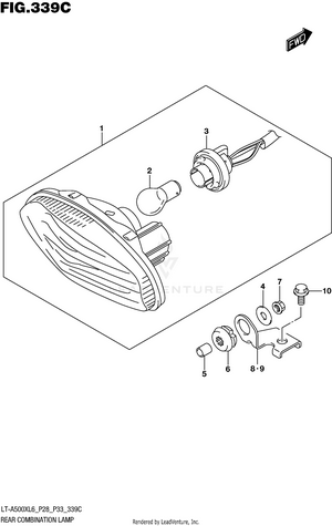Rear Combination Lamp (lt-a500xzl6 P33) Schematic