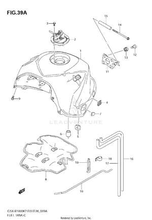 Fuel Tank (model K8) Schematic