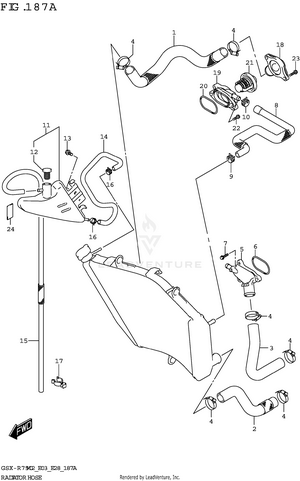 Radiator Hose Schematic