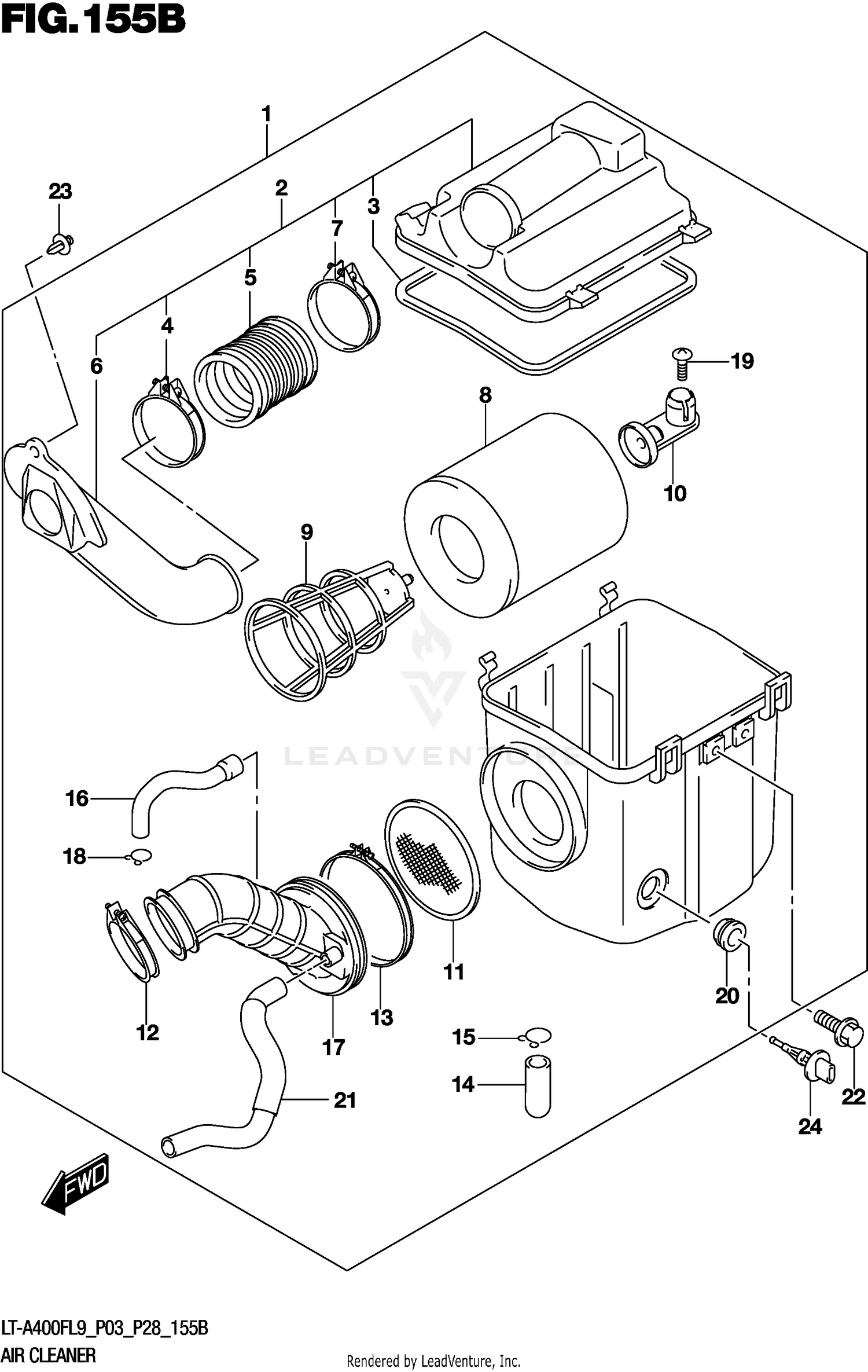 AIR CLEANER (LT-A400FL9 P28)