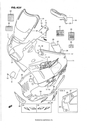 Cowling Body (model S) Schematic