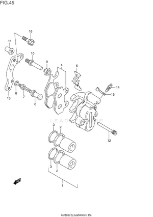 Front Caliper Schematic