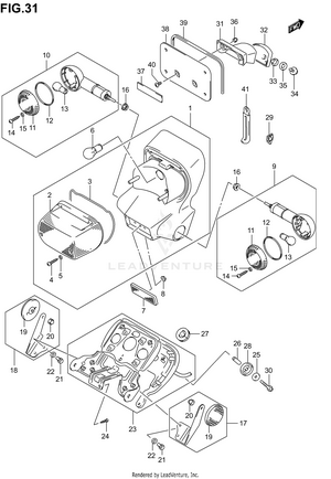 Rear Combination Lamp (model K1/k2/k3) Schematic