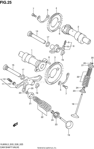 Cam Shaft/valve Schematic