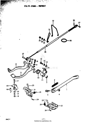 Stand - Footrest Schematic