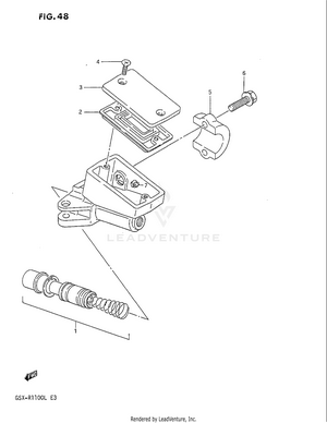Front Master Cylinder Schematic