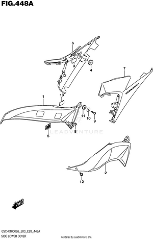 Side Lower Cover Schematic