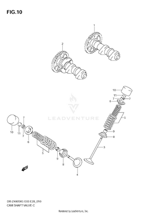Camshaft/valve Schematic