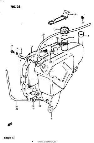 Fuel Tank (model D) Schematic