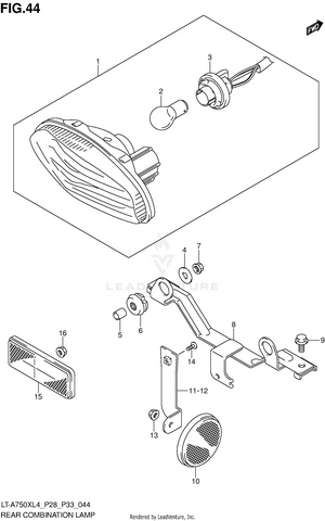 Rear Combination Lamp (lt-a750xl4 P28) Schematic