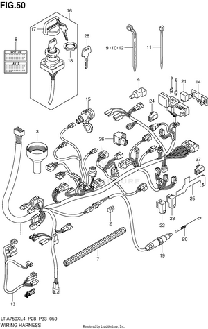 Wiring Harness (lt-a750xzl4 P28) Schematic