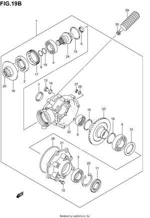 Final Bevel Gear (model K4/k5/k6) Schematic