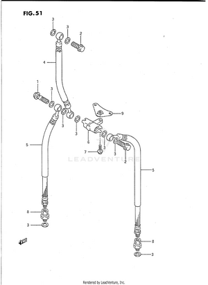 Front Brake Hose Schematic