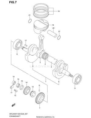 Crankshaft (model Y) Schematic