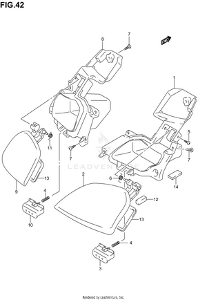 Front Panel Box (model K3) Schematic