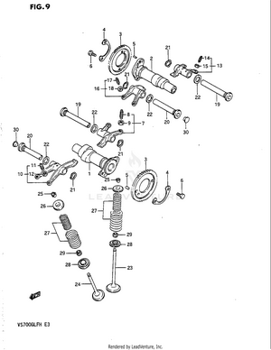 Camshaft - Valve Schematic