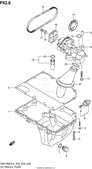 Oil Pan/oil Pump Schematic