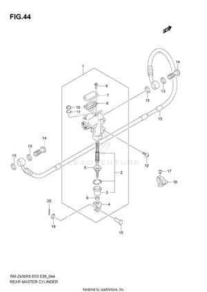 Rear Master Cylinder Schematic