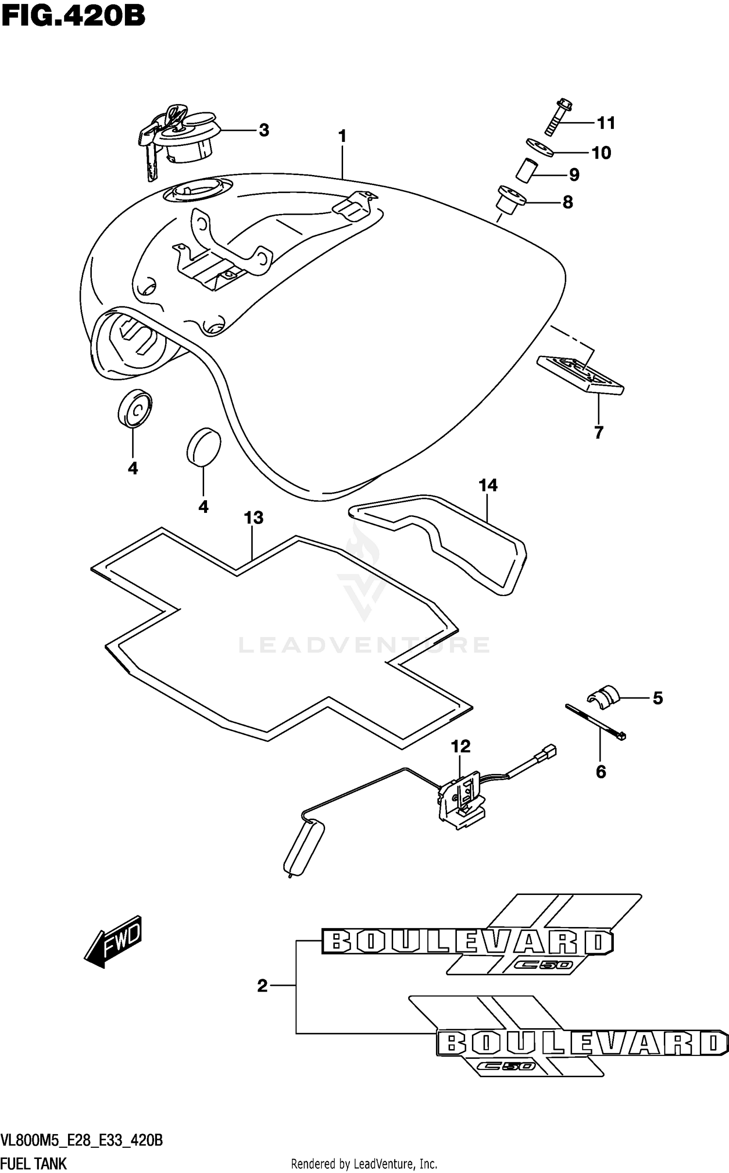FUEL TANK (VL800)
