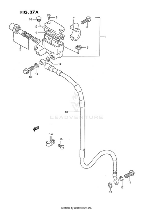 Front Master Cylinder (model T) Schematic